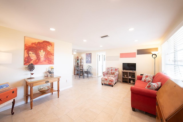 42 Caroll Cir, Englewood, FL 34223 - living area featuring recessed lighting and baseboards