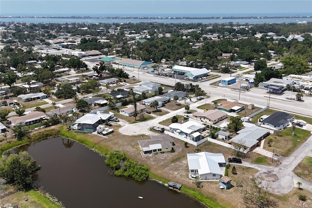 42 Caroll Cir, Englewood, FL 34223 - aerial perspective of suburban area featuring a nearby body of water