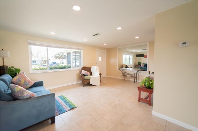 42 Caroll Cir, Englewood, FL 34223 - living room featuring recessed lighting