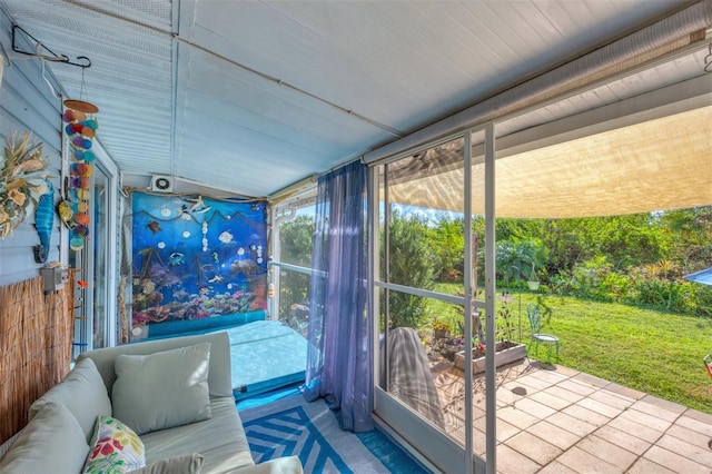 view of sunroom / solarium