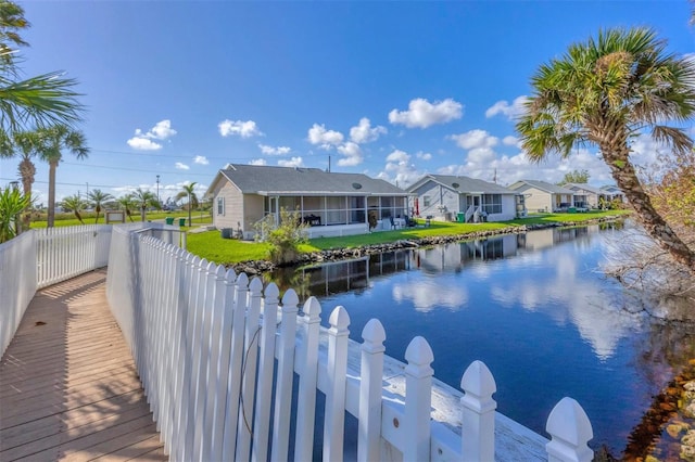 property view of water