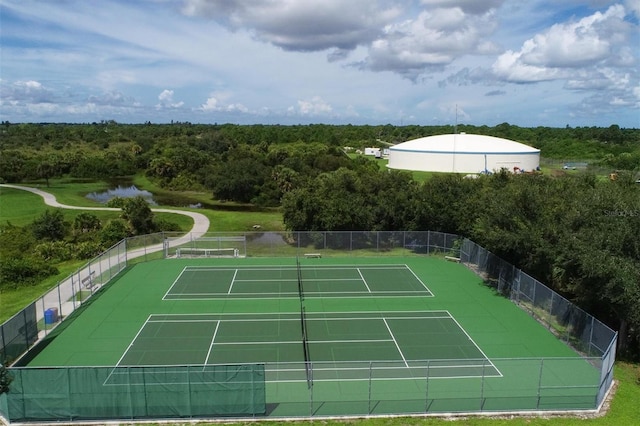 view of sport court