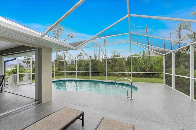 view of pool with a patio