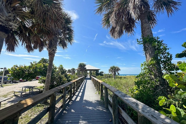 view of dock