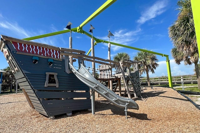 view of jungle gym