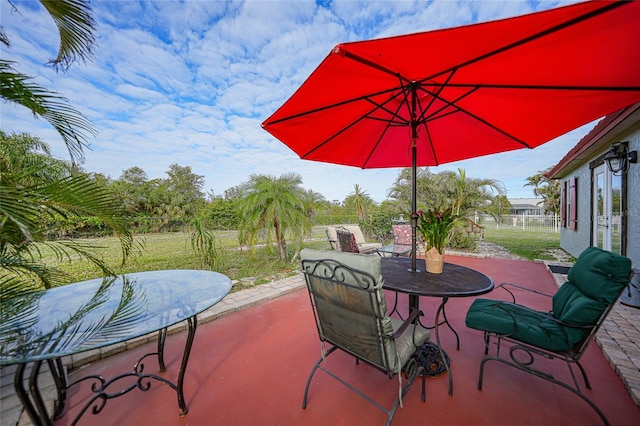 view of patio