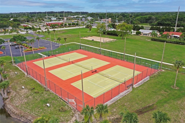 view of tennis court