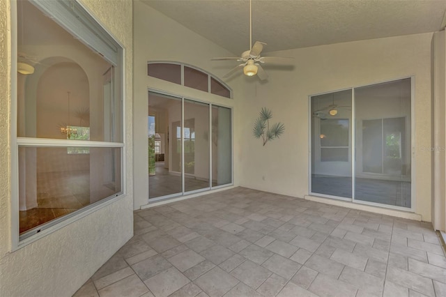 view of patio / terrace with ceiling fan