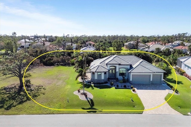 birds eye view of property