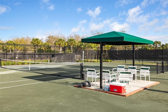 view of tennis court