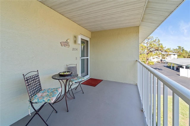 view of balcony