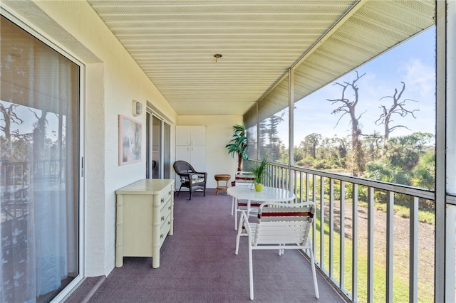 view of balcony