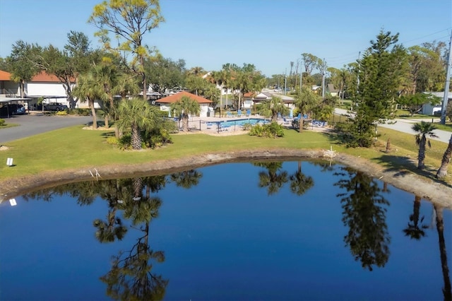 view of water feature