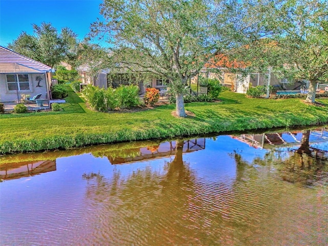 view of water feature