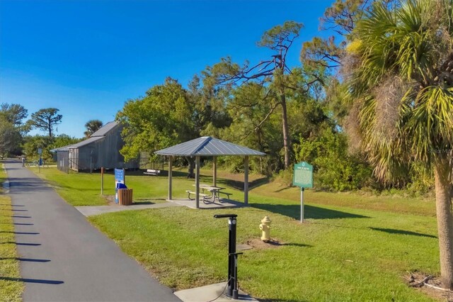 2 Marker Rd, Rotonda West, FL 33947 - surrounding community with a gazebo and a yard