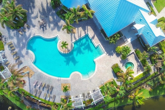 10390 Longshore Rd Unit 82, Placida, FL 33946 - drone / aerial view of a pool