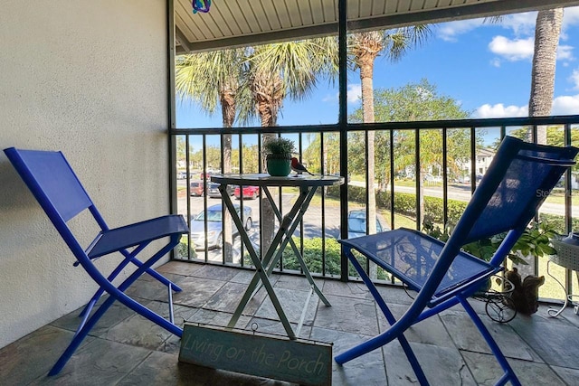 view of balcony