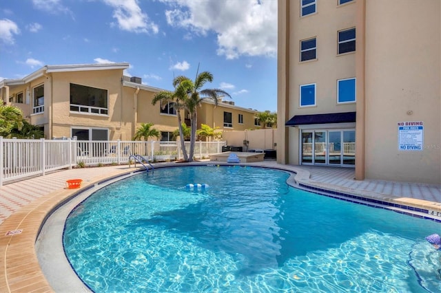 view of pool with a patio