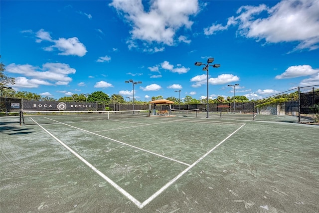 view of tennis court