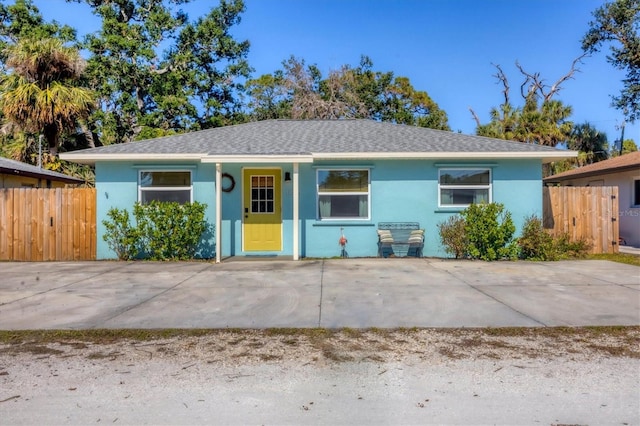 view of ranch-style home