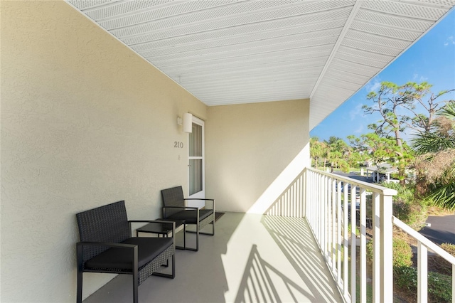 view of balcony