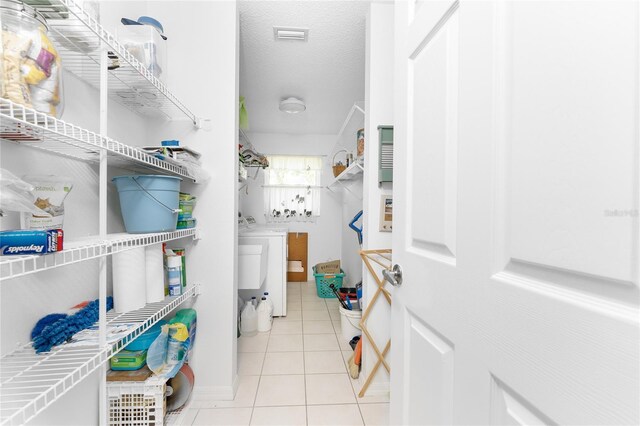 pantry featuring washer / dryer and visible vents