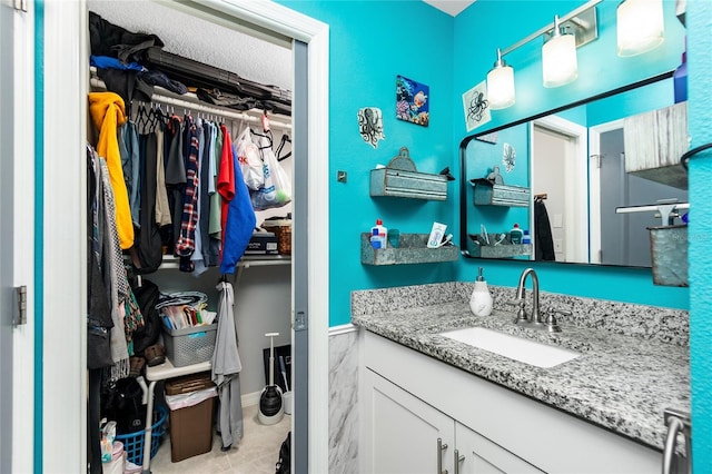 bathroom featuring vanity