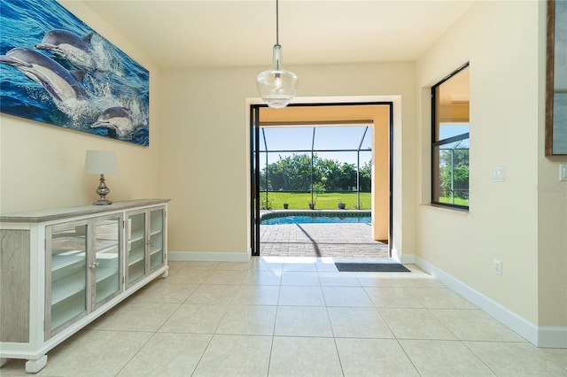 entryway featuring tile patterned floors