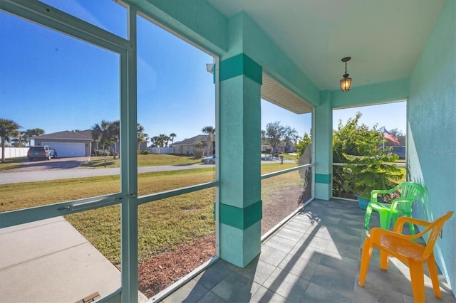 view of sunroom / solarium