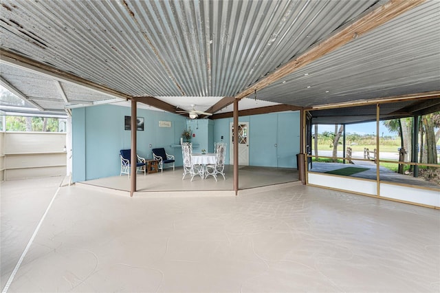 6341 Biggs St, Englewood, FL 34224 - view of patio / terrace featuring ceiling fan