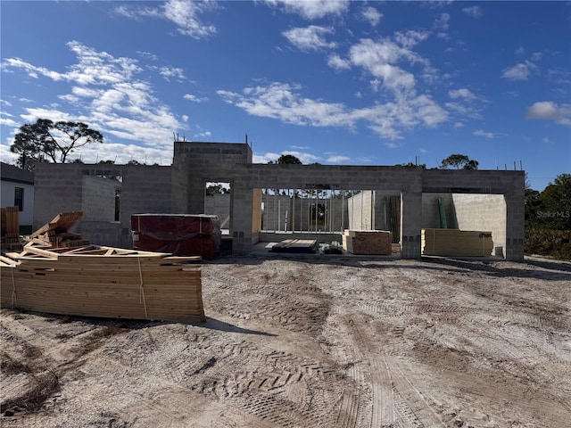 view of rear view of property