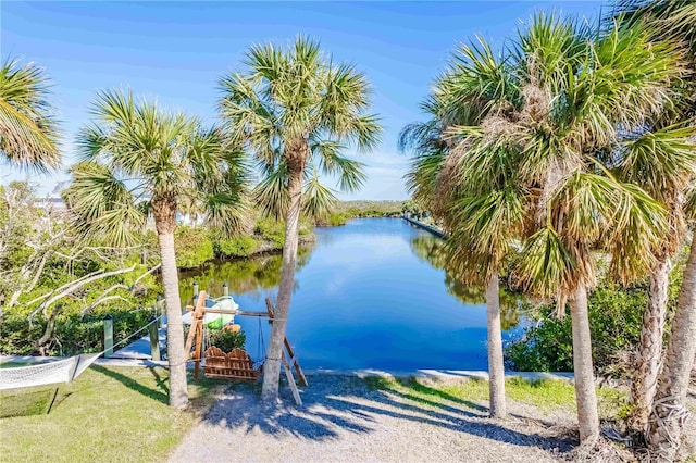 13104 Via Cassia, Placida, FL 33946 - water view with a dock