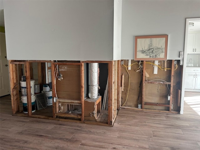 interior details featuring hardwood / wood-style floors