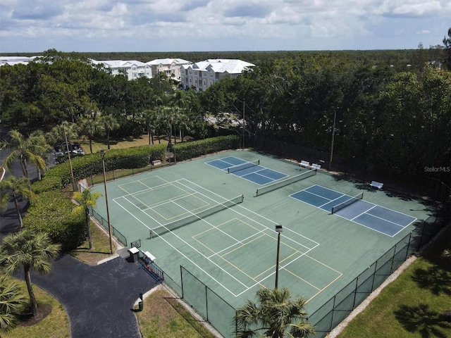 view of tennis court