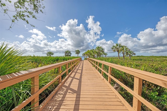 view of dock