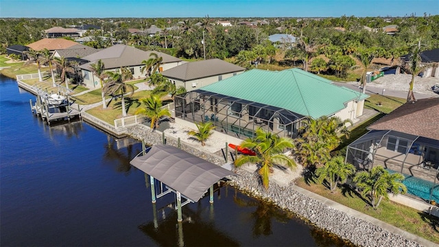 9567 Honeymoon Dr, Port Charlotte, FL 33981 - aerial perspective of suburban area with a nearby body of water