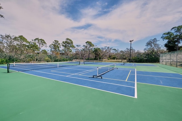 view of sport court with basketball court