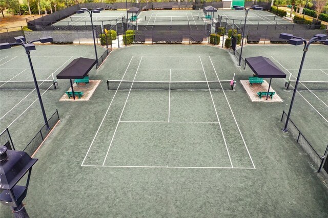 view of tennis court