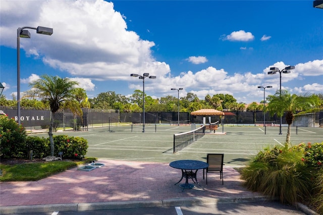 view of tennis court