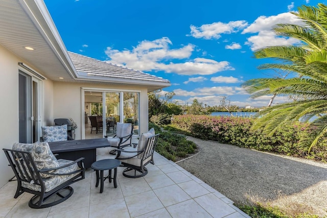 view of patio / terrace featuring grilling area