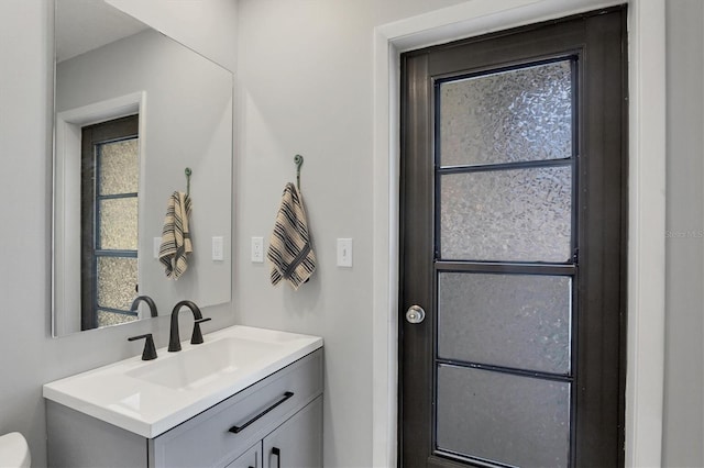 bathroom with vanity