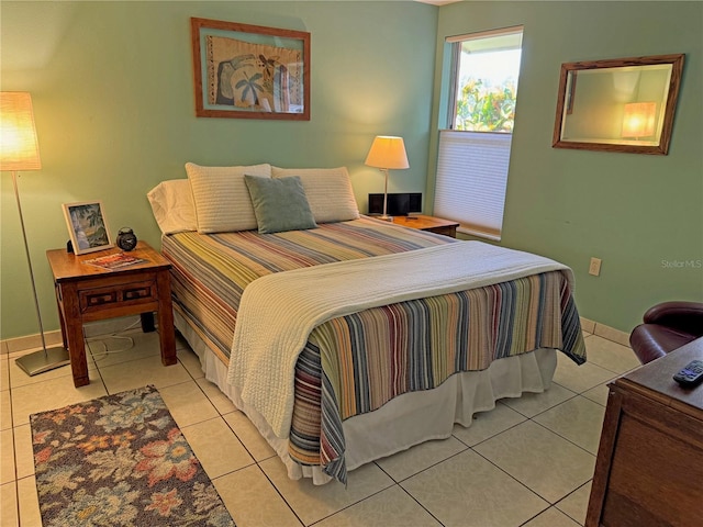 view of tiled bedroom