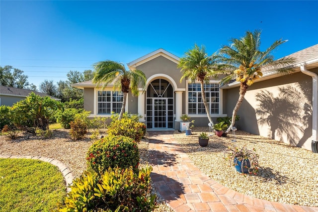 exterior space with french doors