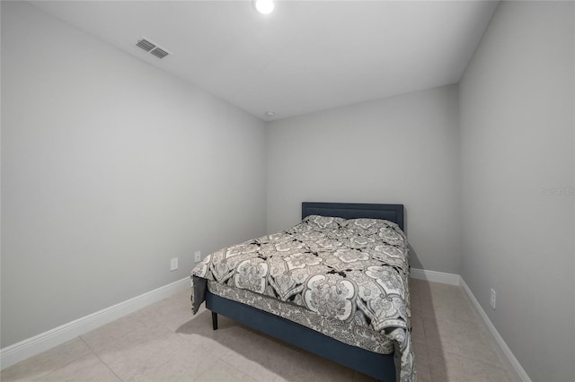 view of tiled bedroom