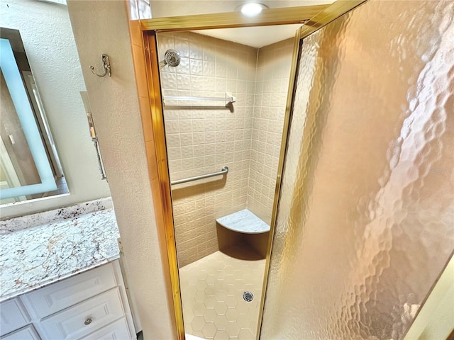 bathroom with an enclosed shower