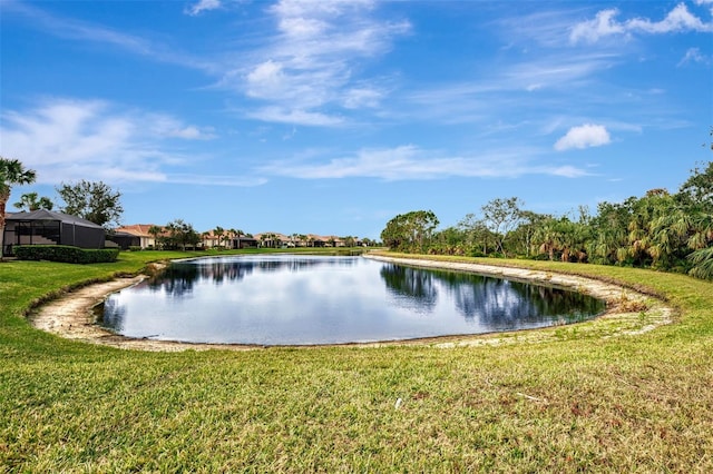 view of water feature