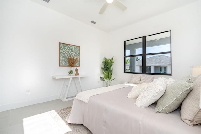 6192 Kambach St, Port Charlotte, FL 33981 - bedroom featuring ceiling fan and light tile patterned flooring