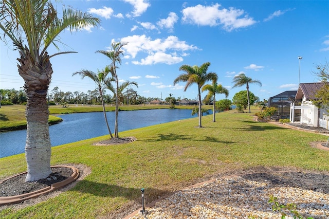 view of water feature