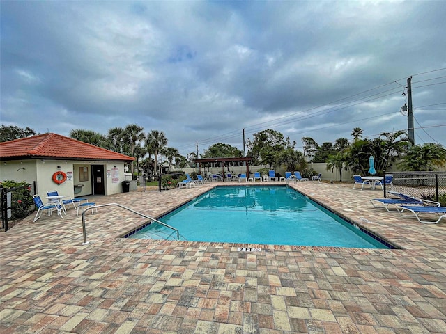 524 Pine Hollow Cir Unit 524, Englewood, FL 34223 - community pool with a patio area
