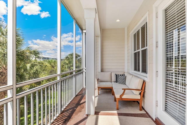 unfurnished sunroom featuring a healthy amount of sunlight